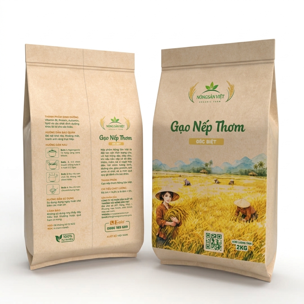Gạo Nếp Thơm Nông Sản Việt